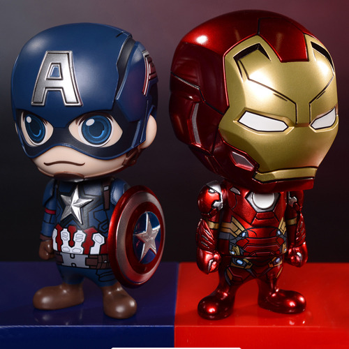 (입고) 캡틴 아메리카(Captain America) &amp; 아이언맨 마크(Iron Man Mark) 46 코스베이비(Cosbaby) S / 캡틴 아메리카 시빌워(Captain America : Civil War)